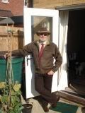 Ready for my nieces wedding on Mudd Island ~ not sure she liked the jeans!