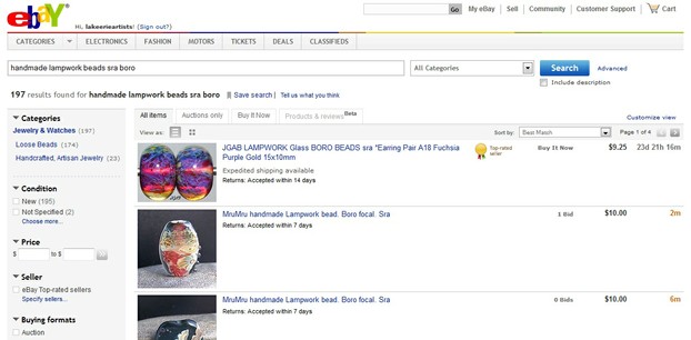 Narrowing the Ebay Search Again