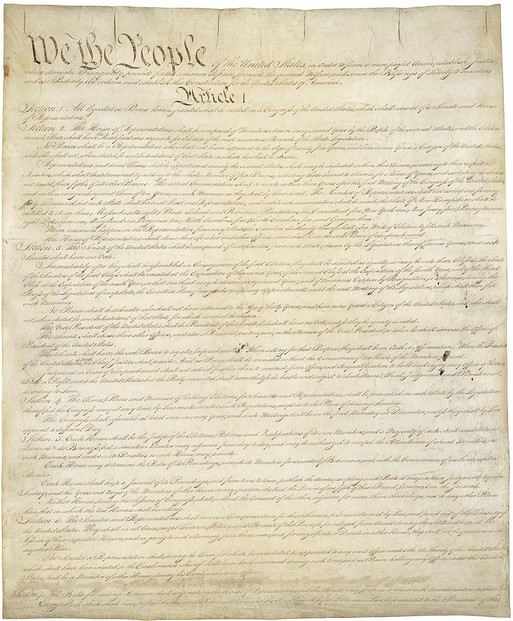 Constitution of the United States, page 1