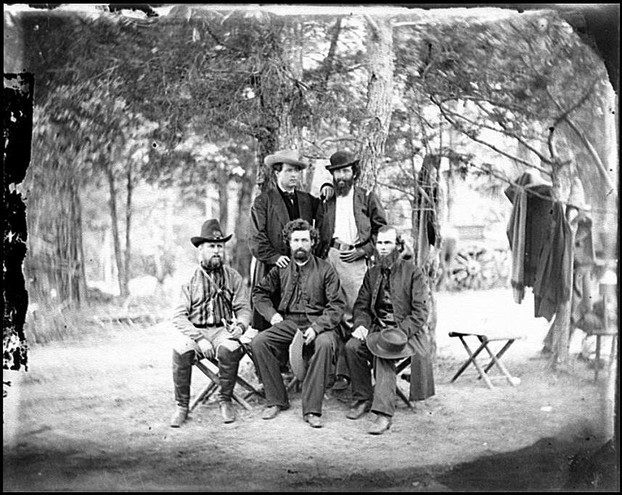 The identified men are priests of the Congregation of the Holy Cross, University of Notre Dame.