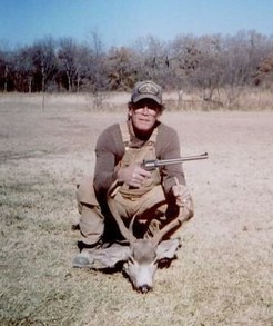 Hunting while wearing insulated overalls