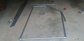 Side frame of soccer goal